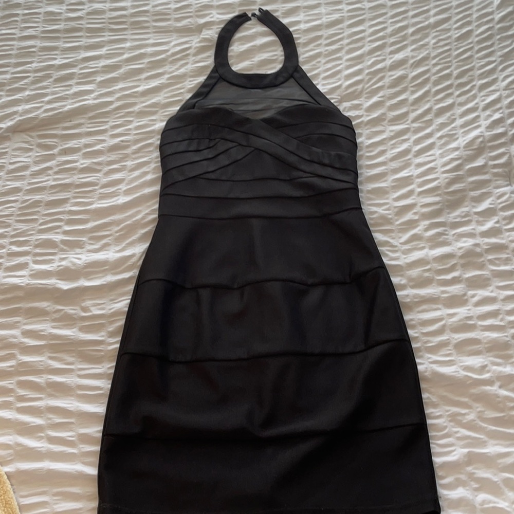 black cocktail dress